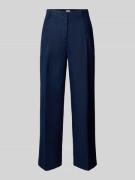 Brax Straight Leg Leinenhose mit verkürztem Schnitt in Marine, Größe 3...