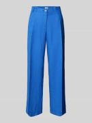 Brax Straight Leg Leinenhose mit verkürztem Schnitt in Blau, Größe 34