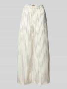 MAX&Co. Wide Leg Stoffhose mit Eingrifftaschen Modell 'GITANE' in Ecru...