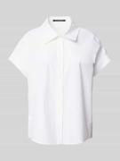 Luisa Cerano Regular Fit Hemdbluse mit Kappärmeln in Weiss, Größe 34
