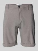 SELECTED HOMME Slim Fit Shorts mit Strukturmuster Modell 'LUTON' in Du...