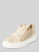 Marco Tozzi Sneaker mit Schnür- und Reißverschluss in Beige, Größe 37