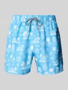 BOARDIES Badehose mit elastischem Bund Modell 'Maya' in Ocean, Größe L