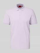 HUGO Poloshirt mit Label-Print Modell 'Donos' in Flieder, Größe S