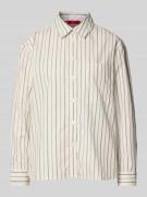 MAX&Co. Regular Fit Hemdbluse mit Brusttasche Modell 'BARI' in Ecru, G...