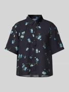 Jake*s Casual Regular Fit Bluse mit 1/2-Arm in Black, Größe 38