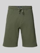 MCNEAL Regular Fit Shorts mit Strukturmuster in Khaki, Größe L