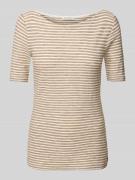 Marc O'Polo Regular Fit T-Shirt aus reiner Baumwolle in Beige, Größe M