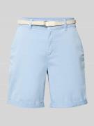 s.Oliver RED LABEL Regular Fit Chinoshorts mit geflochtenem Gürtel in ...