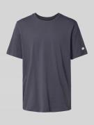 CHAMPION T-Shirt mit Label-Stitching in Anthrazit, Größe L