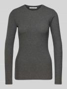 Samsøe Samsøe Longsleeve mit Rundhalsausschnitt Modell 'ALEXA' in Dunk...