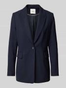 s.Oliver BLACK LABEL Blazer aus Viskosemischung in Marine, Größe 40