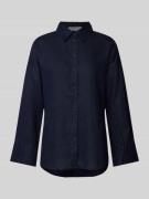 Christian Berg Woman Relaxed Fit Leinenbluse mit Hemdblusenkragen in D...