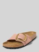 Birkenstock Slides mit Dornschließe Modell 'Madrid Big Buckle' in Altr...