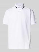 Christian Berg Men Poloshirt mit kurzer Knopfleiste und Logo-Print in ...