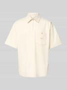 BLKVIS Regular Fit Poloshirt mit Brusttasche in Offwhite, Größe S