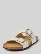 Geox Sandalette aus Leder Modell 'BRIONIA' in Offwhite, Größe 40