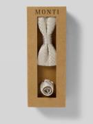 Monti Seidenfliege im Set mit Einstecktuch in Beige, Größe 1