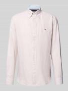 Tommy Hilfiger Regular Fit Freizeithemden aus Baumwoll-Leinen-Mix in B...