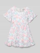 Happy Girls Kleid mit Rundhalsausschnitt in Offwhite, Größe 140