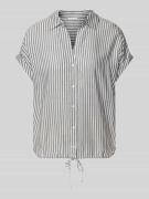 Tom Tailor Relaxed Fit Kurzarmbluse aus reiner Viskose mit V-Ausschnit...