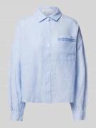 Christian Berg Woman Regular Fit Leinenbluse mit Brusttasche in Blau, ...