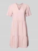 Only Comfort Fit Freizeitkleid aus Viskose-Leinen-Mix Modell 'TIRI-CAR...