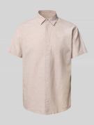 Jack & Jones Slim Fit Freizeithemd aus Baumwoll-Leinen-Mix Modell 'BRE...