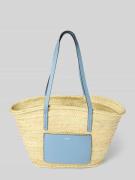 Abro Shopper mit Label-Detail Modell 'GEMMA' in Hellblau, Größe 1
