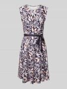 Christian Berg Woman Selection Knielanges Kleid mit Raffungen und Bind...