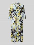 comma Hemdblusenkleid mit Bindegürtel in Gruen, Größe 48