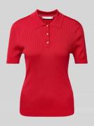 Tommy Hilfiger Slim Fit Poloshirt aus Viskose-Mix in Rot, Größe L