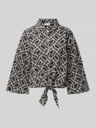 Christian Berg Woman Relaxed Fit Bluse mit 3/4-Arm in Black, Größe 38