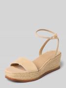 Lauren Ralph Lauren Wedges aus Leder mit Logo-Detail Modell 'LEONA' in...