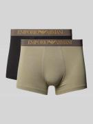 Emporio Armani Boxershorts mit elastischem Logo-Bund im 2er-Pack in Li...