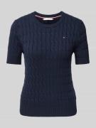 Tommy Hilfiger Regular Fit Strickpullover aus reiner Baumwolle in Mari...