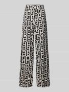 Christian Berg Woman Wide Leg Stoffhose mit Eingrifftaschen in Black, ...