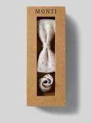 Monti Seidenfliege im Set mit Einstecktuch in Beige, Größe 1