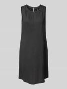 Marc Cain Knielanges Leinenkleid mit Label-Applikation in Black, Größe...
