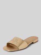 Lauren Ralph Lauren Slides aus Leder mit Logo-Detail Modell 'EVERLEY' ...