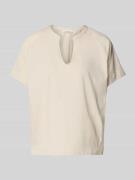 Marc O'Polo Relaxed Fit Blusenshirt aus reiner Baumwolle in Sand, Größ...