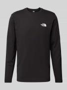 The North Face Longsleeve mit Label-Print in Black, Größe M