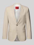 HUGO Slim Fit 2-Knopf-Sakko mit Reverskragen Modell 'Arti' in Sand, Gr...
