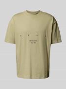 HUGO T-Shirt mit Rundhalsausschnitt Modell 'Duwrite' in Hellgruen, Grö...