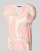 Betty Barclay T-Shirt mit V-Ausschnitt in Rose, Größe 42
