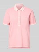 Gant Poloshirt mit kurzer Knopfleiste in Pink, Größe M