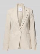 Mango Leinenblazer mit Paspeltaschen Modell 'BORELI' in Beige, Größe 3...