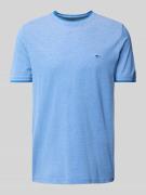 Fynch-Hatton T-Shirt mit Label-Stitching in Royal, Größe XXL