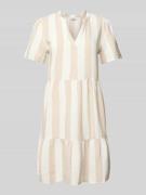Only Comfort Fit Freizeitkleid aus Viskose-Leinen-Mix Modell 'TIRI-CAR...