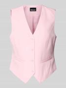 Pieces Regular Fit Weste mit 4-Knopf-Verschluss Modell 'BOZZY' in Altr...